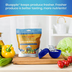 Bluapple Produce Saver Ethylene Gas Absorber - Fresh Fruit & Vegetable Storage, Food Savers For Refrigerator, 8 Packets (9G Each), Each Packet Lasts 3 Months, Kitchen Must Haves, Usa Made - Refill Kit