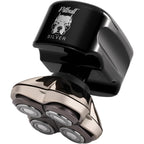 Skull Shaver Pitbull Silver PRO SX5 — Head & Face Shaver for Bald Men | Cordless Wet/Dry Rotary Razor