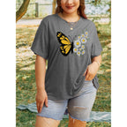 HDLTE Women Plus Size T Shirts Short Sleeve Casual Graphic Tee Tops A1 A-y01-grey