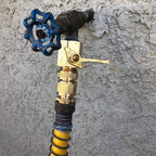 Garden Hose Quick Connect Solid Brass Quick Connector Garden Hose Fitting Water Hose Connectors 3/4 Inch Ght (2Sets)