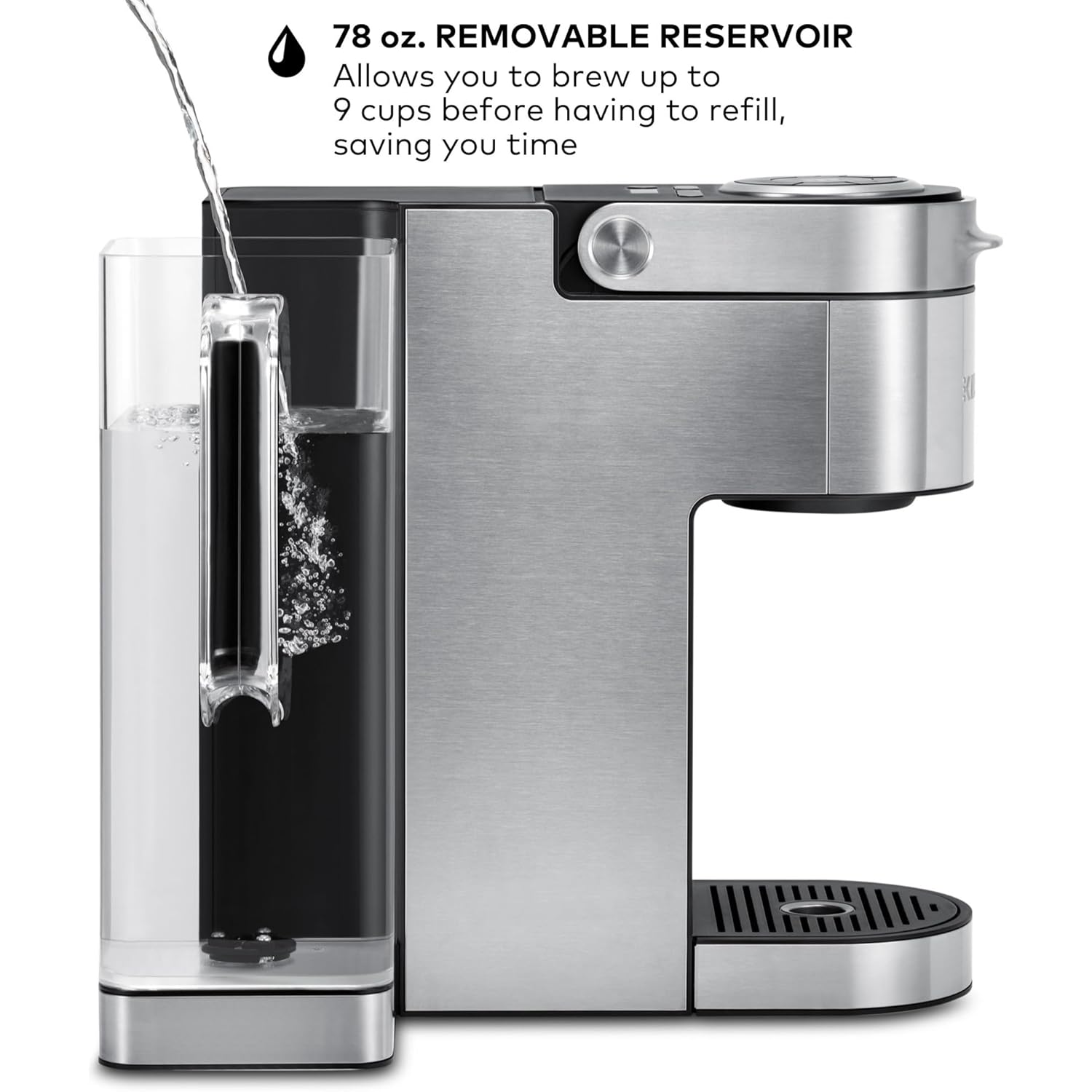 Keurig K-Supreme Plus Single Serve K-Cup Pod Coffee Maker, MultiStream Technology, Customizable Strength and Temperature Settings, Programmable, 78oz Removable Reservoir, Stainless Steel