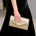 Clutch Purse Evening Bag For Women，Envelope Handbag With Detachable Chain | With Detachable Chain