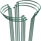 Higift Plant Support Stakes, 6 Pack Metal Peony Cages And Supports, Garden Stakes Plant Support Cage, Large Plant Support Ring For Outdoor Indoor Snake Plant Peony Rose Flowers Vine (10" W X 15.8" H)