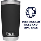 YETI Rambler 20 oz Stainless Steel Vacuum Insulated Tumbler w/MagSlider Lid
