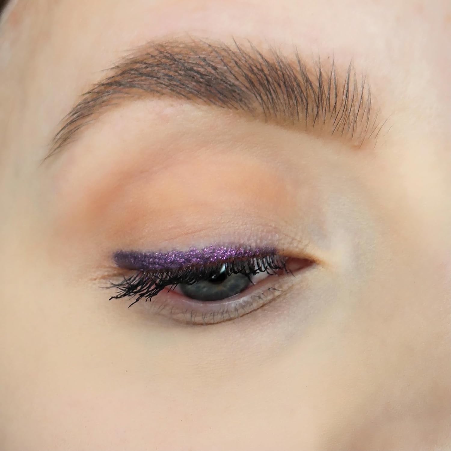 Sandstone Scandinavia Hypoallergenic Waterproof Eyeliner Pencil (Purple) | Metallic, Smudge-Proof Eye Liner For Sensitive Eyes