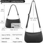 Small Shoulder Bag With 2 Removable Straps Cross Body Clutch Purse Handbag For Women