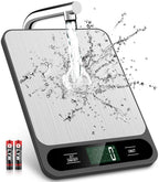Mik-Nana Food Scale, 10Kg/22Lb Digital Kitchen Scale Weight Grams And Ounces For Baking Cooking Coffee Package Postage, 6 Units With Tare Function, Lcd Display, Easy Clean Stainless Steel