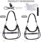 Clear Bag For Stadium Events, Clear Shoulder Bag For Stadium Approved With Wallet, For Concerts Sports Events