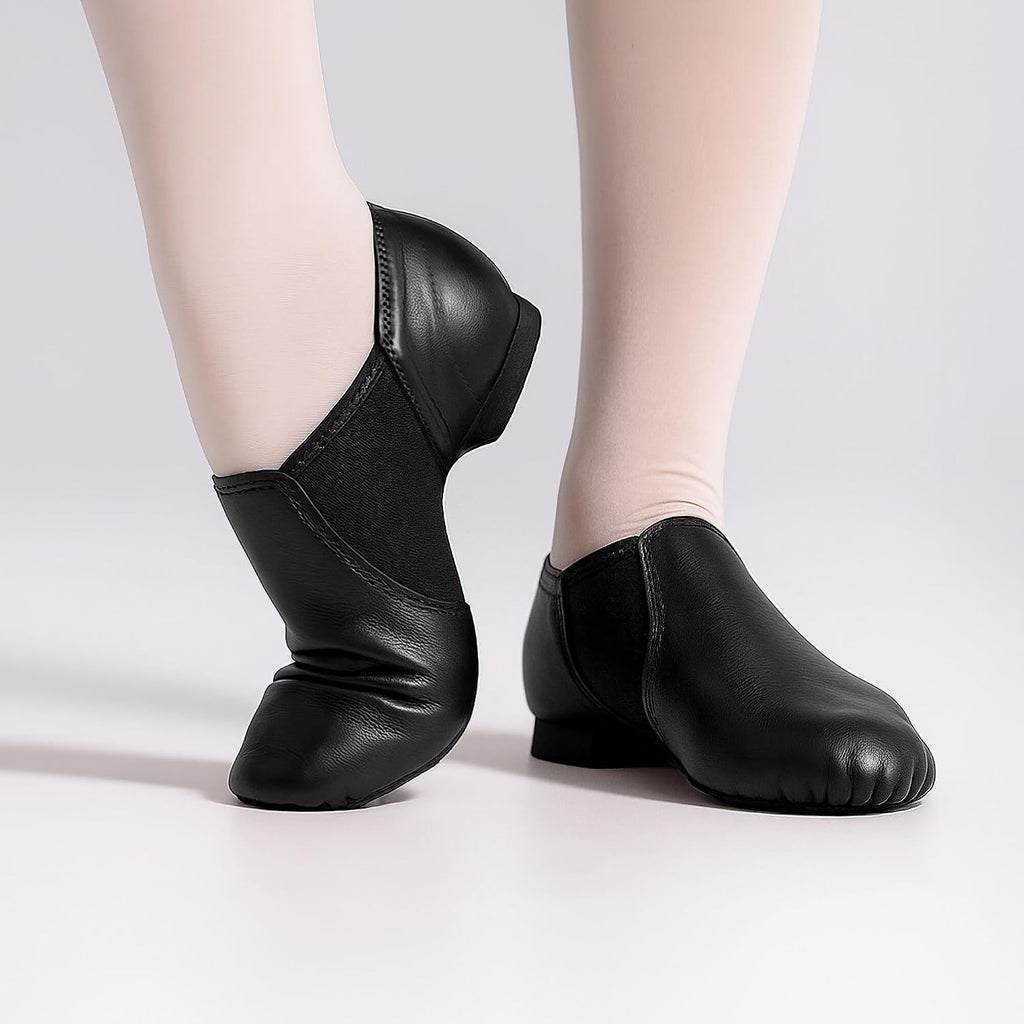 Stelle Jazz Shoes For Women Men Leather Upper Slip-On Dance Shoes Unisex