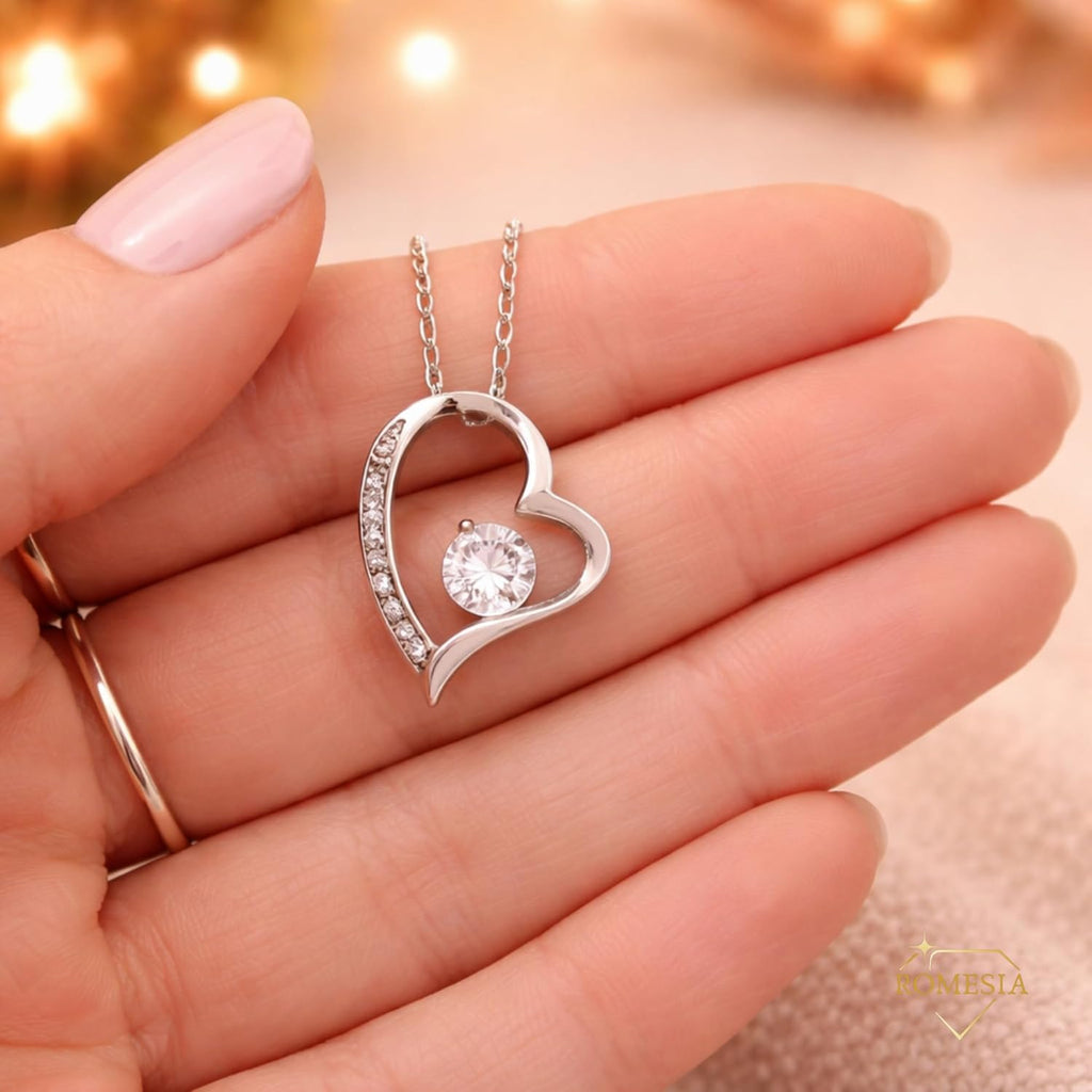 To My Daughter Necklace From Dad With Heartfelt Message, Daughter Birthday Present From Dad, Jewelry Gifts For Graduation for Her From Mom or Daddy, 14K Pendant