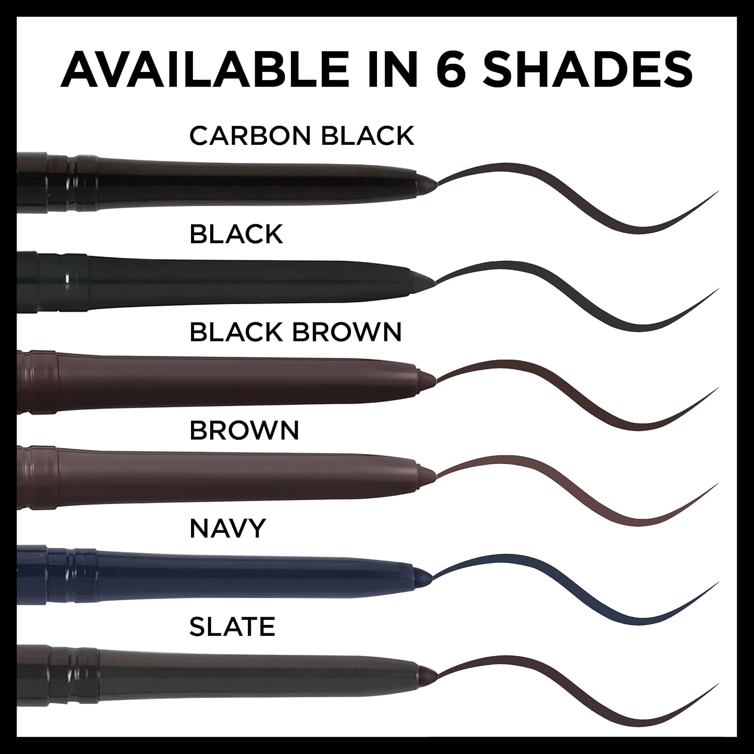 L'Oreal Paris Makeup Infallible Never Fail Original Mechanical Pencil Eyeliner With Built In Sharpener, Black Brown, 0.008 Oz., 1 Count