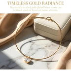 Collar Necklace for Women, Choker Pendant Necklace with Cubic Zirconia Dainty Choker Necklace PVD Gold Plated Trendy Choker Jewelry for Women, Mom, Birthday