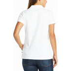 Women's 3-Button Short Sleeve Breathable 100% Cotton Polo Shirt