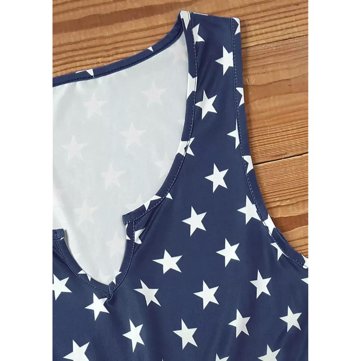 Chuntianran American Flag Star Vertical Striped Ruffled Mini Dress Women 4Th Of July Patriotic Dresses Casual Tank Dress