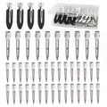 Hair Clips For Women Styling, 44Pcs Metal Duck Billed Pin Curl Clips, Hair Pins, Salon, Makeup, Hair Dyeing, Silver & Black