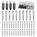Hair Clips For Women Styling, 44Pcs Metal Duck Billed Pin Curl Clips, Hair Pins, Salon, Makeup, Hair Dyeing, Silver & Black