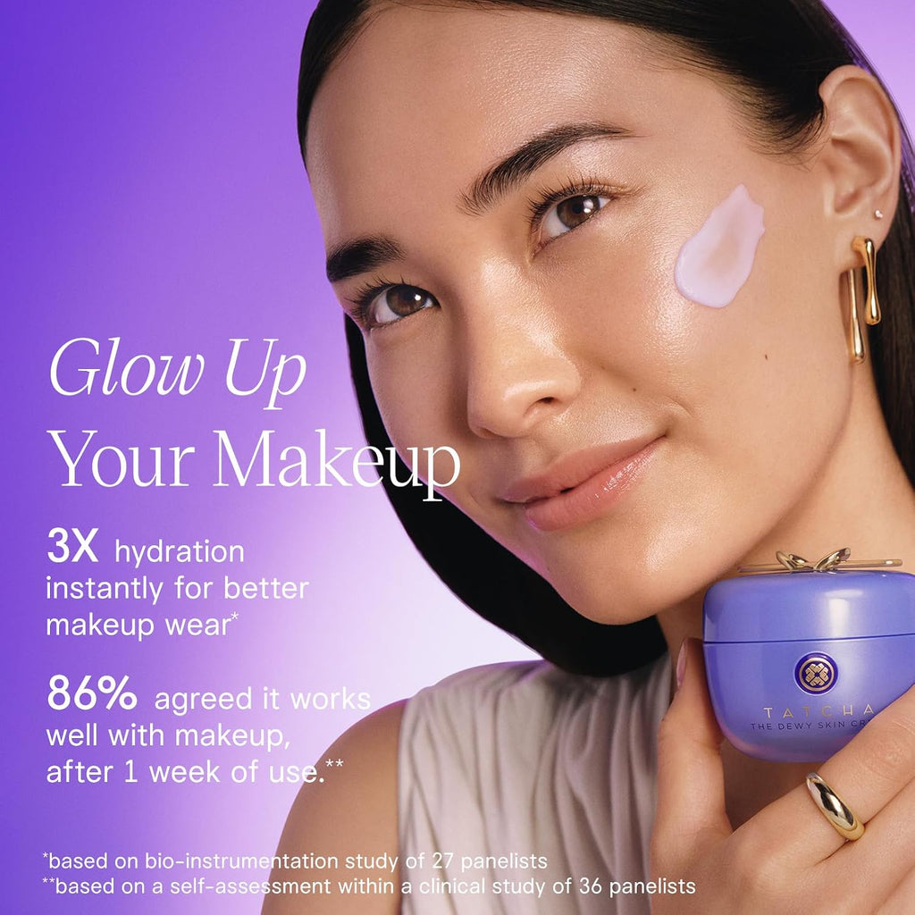Tatcha The Dewy Skin Cream | Rich Line-Plumping Face Moisturizer | Helps Replenish Ceramides And Intensely Hydrate Dry & Combo Skin With Japanese Purple Rice, Hyaluronic Acid, & Hadasei-3