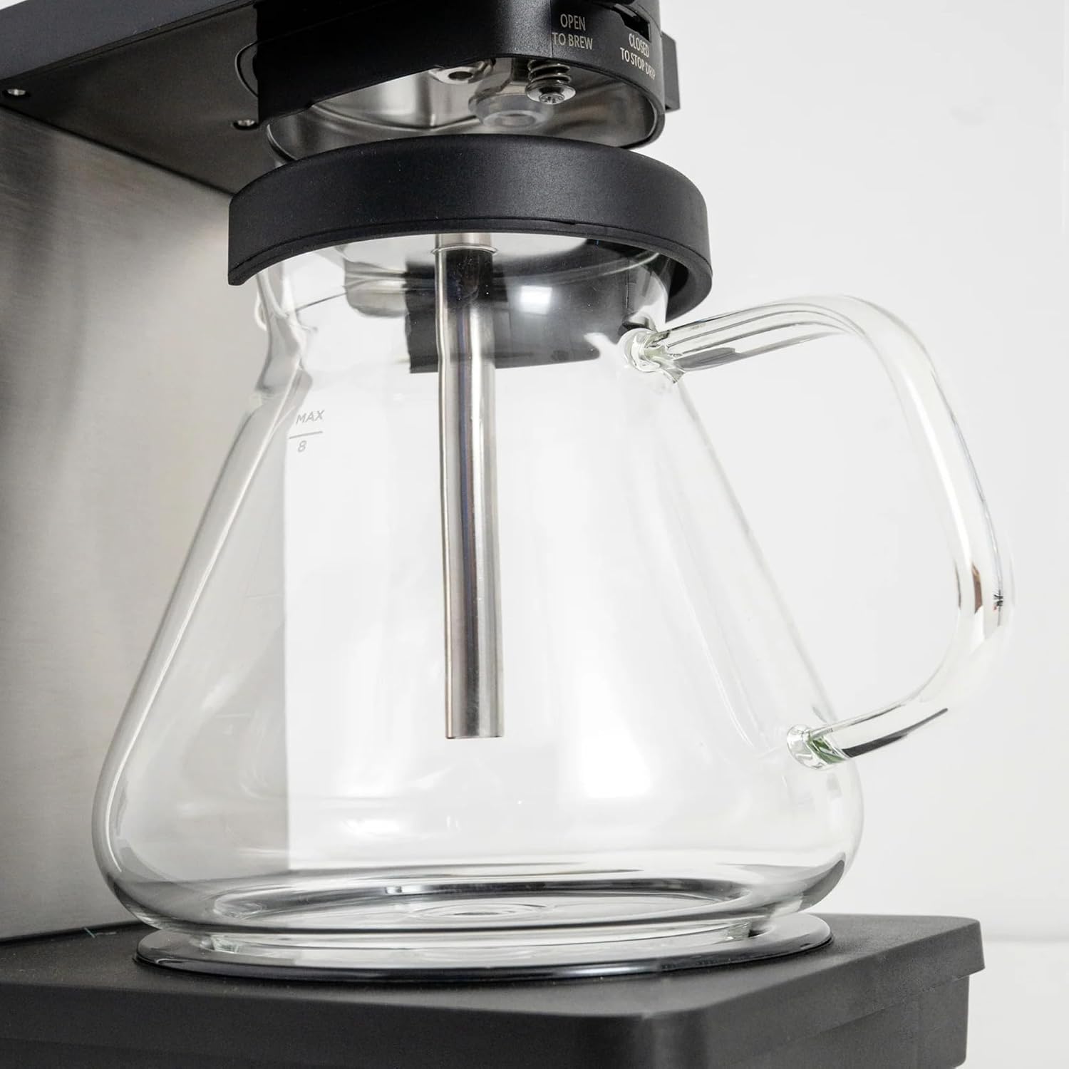 Simplygoodcoffee The Brewer - Plastic-Free. Coffee Maker/Coffee Machine. 8 Cup Automatic Drip Pour Over Coffee Brewer. Brewer Free Of Plastic, Gold Cup Standard. Black/Stainless Steel