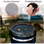 2-Pack Mesh Cover For Rain Barrels, 39 Inch Debris Cover With Drawstring, Outdoor Water Collection Bucket Protector Screen, Prevent Fallen Leaves For Garden, Yard, Eaves Downspouts