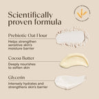 Aveeno Daily Moisturizing Body Wash With A Cocoa Butter Vanilla Scent & Soothing Prebiotic Oat, Provides Long-Lasting Hydration For Sensitive Skin, Hypoallergenic, Paraben-Free, 18 Fl. Oz