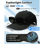 Lightweight Golf Hat For Women Men, Upf 80+ Sun Protection Cap, Breathable Quick-Dry Baseball Cap For Running Sport