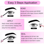 Lash Bond and Seal Mascara for Long Lasting Waterproof Eyelash Extensions - 5ml+5ml