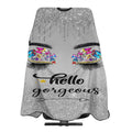Barber Cape Hello Butterflies Gorgeous Silvery Glitters Salon Hair Cut Apron Barbershop Kits For Women 55''X66''