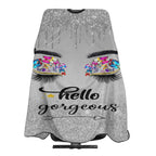 Barber Cape Hello Butterflies Gorgeous Silvery Glitters Salon Hair Cut Apron Barbershop Kits For Women 55''X66''