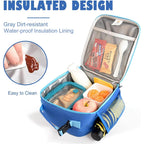 Lunch Box Kids,Premium Insulated Lunchbox For Girls Boys,Soft Mini Cooler Bag Back To School Thermal Reusable Lunch Bag For Work School Picnic (Blue)