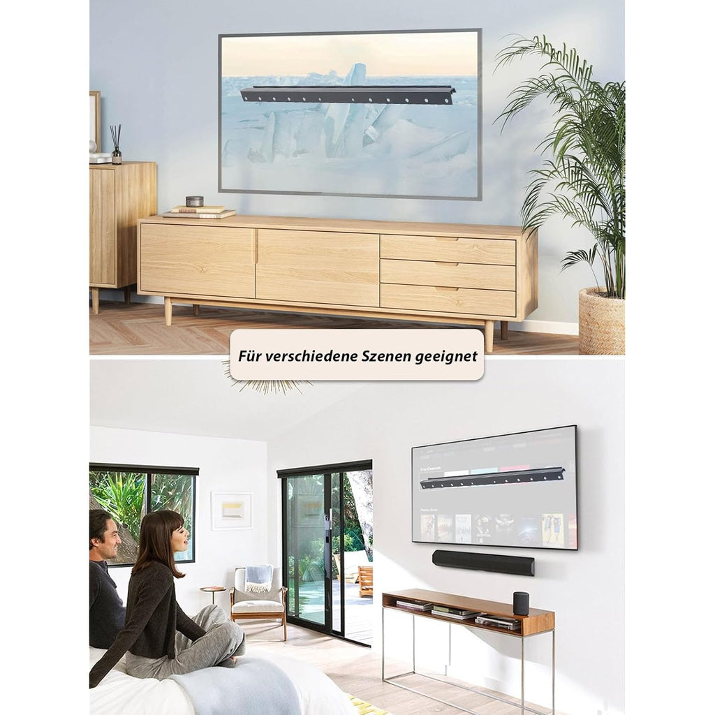 No Drill Drywall Tv Mount, No Stud Tv Wall Mount For Most Brand 22-55 Inch Tvs Up To 100 Lbs, Easy Install No Stud Studless Tvs Wall Mount, Include All Hardware- Level Bubble Meter