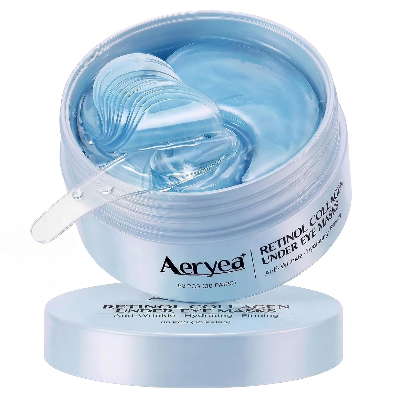 Retinol Collagen Under Eye Patches For Men & Women 30 Pairs | Hydrogel Eye Masks For Dark Circles, Wrinkles & Firming - Hydrating Anti-Aging Gel Pads