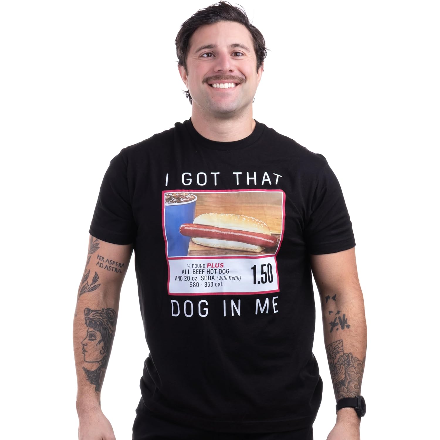 I Got That Dog In Me T-Shirt - Funny Embarrassing Stupid Hot Dog White Elephant Tee Shirt For Men