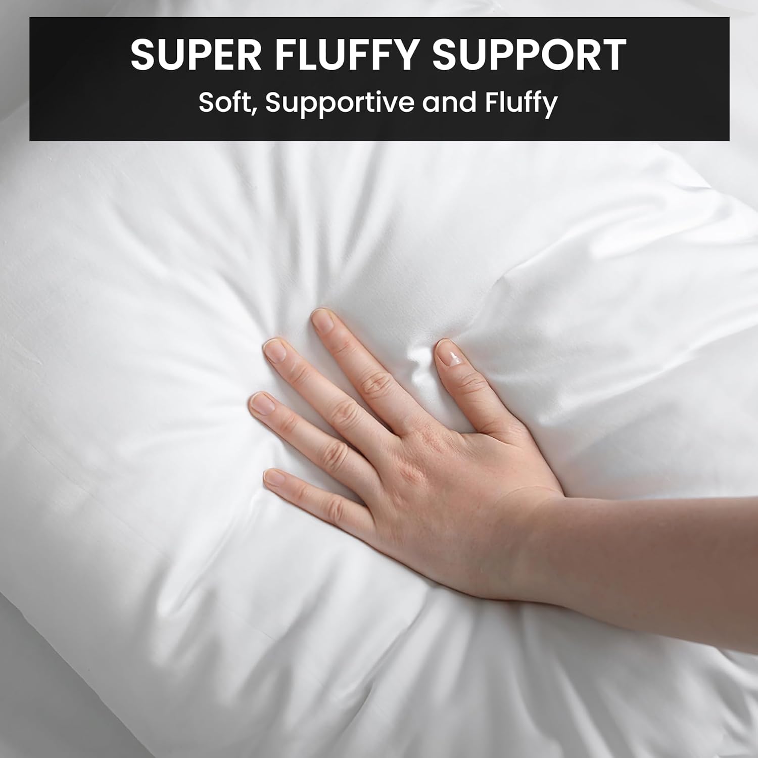 Foamily Couch Pillows Inserts 18x18 (Set of 4) Premium Decorative Pillows for Couch, Bed & Living Room, Soft Fluffy Throw Pillow Inserts for Home Décor