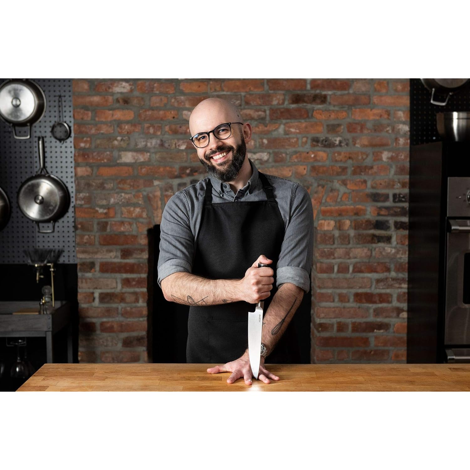 Babish 8-Inch Chef Knife – High-Carbon German 1.4116 Steel Kitchen Knife – Professional Cutlery For Precise Slicing And Chopping