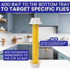 Fly Stick Sticky Fly Traps For Indoors Outdoor 4Pk. Non-Toxic Super Sticky Hanging Flies Catcher Paper Tape Strips For Home. Catches All Bugs And Gnats. Indoor Outdoor House Flying Insect Trap.