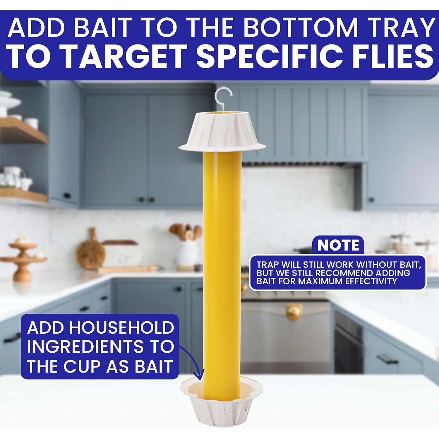 Fly Stick Sticky Fly Traps For Indoors Outdoor 4Pk. Non-Toxic Super Sticky Hanging Flies Catcher Paper Tape Strips For Home. Catches All Bugs And Gnats. Indoor Outdoor House Flying Insect Trap.