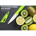 Paring Knife, 4 Inch Fruit Paring Knives Set Of 4 With Cover Sheath, Small Kitchen Sharp Peeling Cutting For Vegetable Stainless Steel