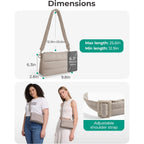 Bagsmart Cross Body Purse, Medium Crossbody Bags For Women Travel Purse, 4.3L Puffy Handbag Wallet With Rfid Blocking Slots