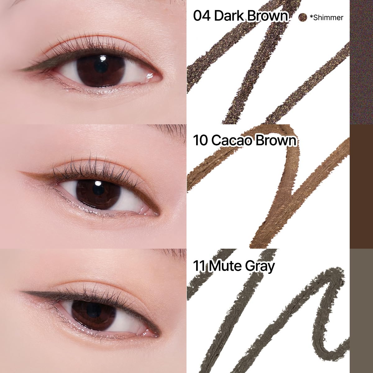 CLIO Sharp So Simple Waterproof Pencil Liner, 2mm Ultra Slim Precision Tip, Smooth Tug Free, Smudge Resistant Long Wear Formula, Clean Eye Definition, Easy Control For Daily Makeup (003 Black Brown)