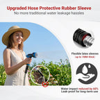 100Ft Metal Garden Hose - Heavy Duty 304 Stainless Steel Flexible Water Hose, No Kinks & Leak-Proof With Upgraded Handle, 10-Function Spray Nozzle & 4 Spare Gaskets For Yard, Rv, Pet Bath