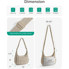 BAGSMART Quilted Crossbody Bag for Women, Lightweight Puffer Purse for Travel, Daily Use & Work