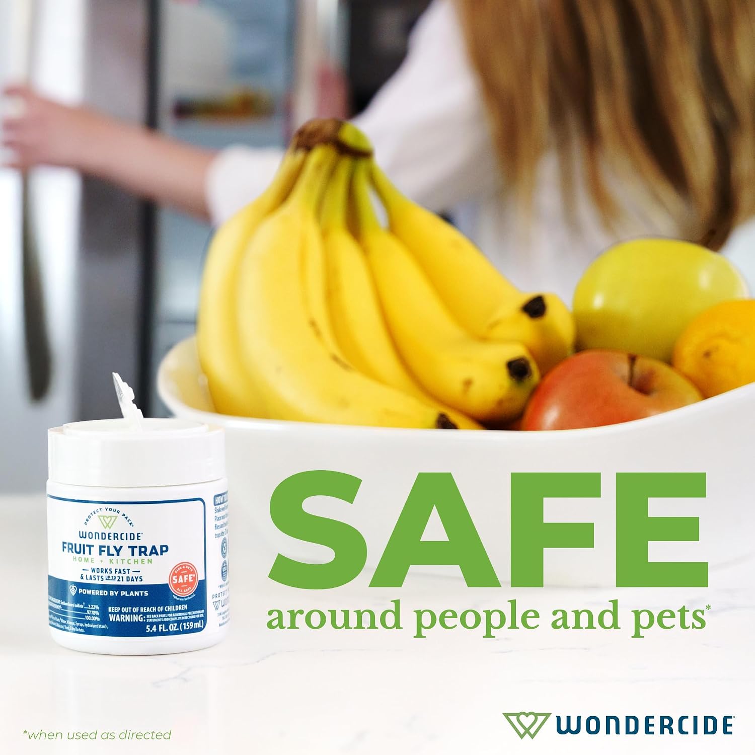 Wondercide - Fruit Fly Traps For Indoors - 5.4 Oz, 2 Pack | Trap For Kitchen, Home, And Indoor Areas - Killer Of Fruit Flies - Made In Usa & Plant Powered