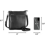 Befen Genuine Leather Crossbody Purses For Women Travel Cross Body Bags Lightweight With Adjustable Shoulder Strap