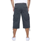 X Ray Men'S Belted Long Cargo Shorts For Men, Below Knee Length Mens Cargo Shorts, 3/4 Pants (Big And Tall Shorts For Men)