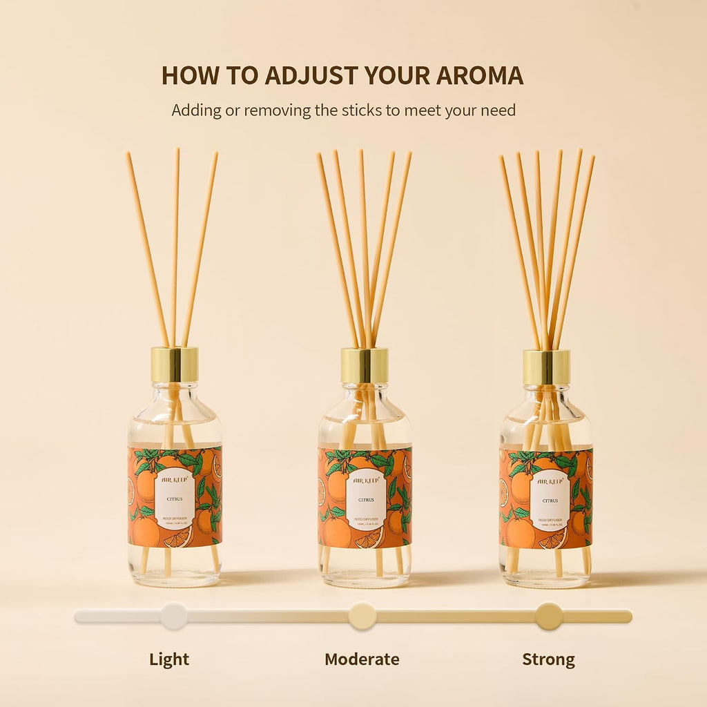 Reed Diffuser Oil Set With Reed Sticks, Clean Linen Aromatherapy Oil Scent Diffuser For Home Office Bathroom Decoration Perfume And Gifts 3.38 Oz/100Ml
