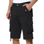 Mens Cargo Shorts Casual Shorts Hiking Shorts Below Knee Relaxed Fit Multi Pockets Running Joggers Outdoor Mens Shorts