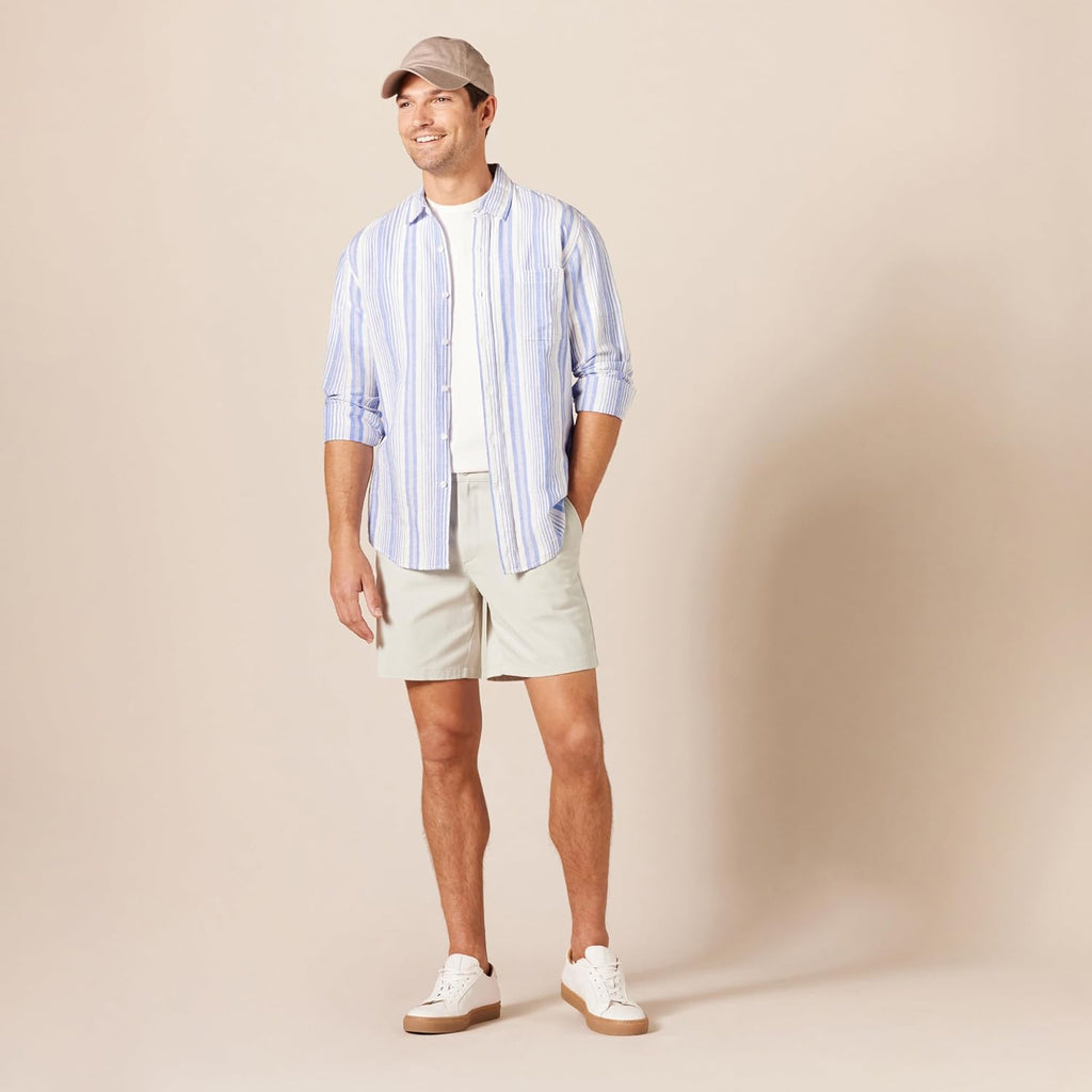 Amazon Essentials Men'S 7" Stretch Chino Shorts