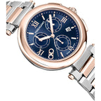 Ferragamo Legacy Collection Luxury Womens Watch Timepiece With A Two Tone Bracelet Featuring A Two Tone Case And Blue Dial