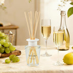 Lavender Vanilla Reed Diffuser Set,100Ml(3.38Oz) Essential Oil Diffuser With 6 Sticks,Home Fragrance For Bedroom,Living Room,Bathroom,Perfect Home Decor Gift