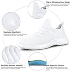 Feethit Womens Slip On Running Shoes Breathable Walking Shoes Lightweight Gym Workout Shoes Non Slip Fashion Sneakers
